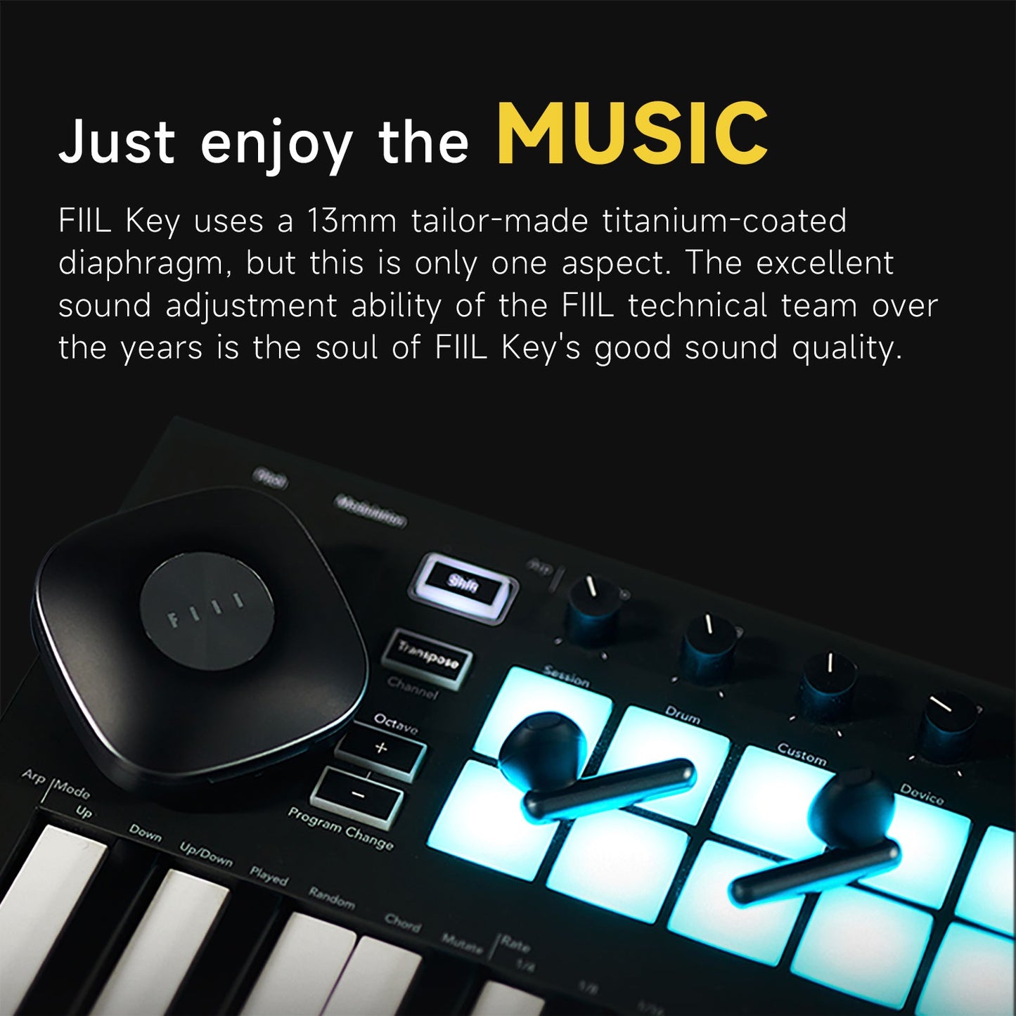 FIIL Key Ture Wireless Earbuds Bluetooth 5.3 Low Latency TWS In-Ear Headphones