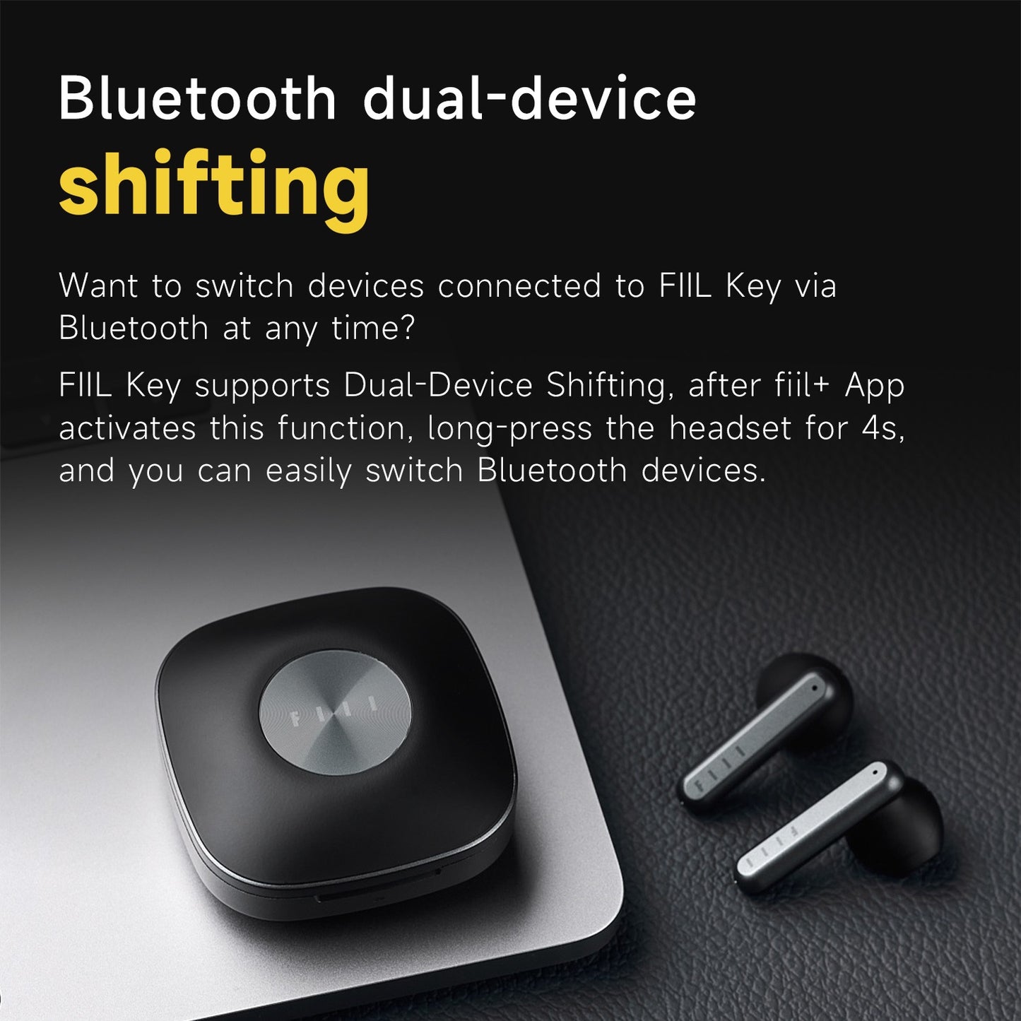 FIIL Key Ture Wireless Earbuds Bluetooth 5.3 Low Latency TWS In-Ear Headphones