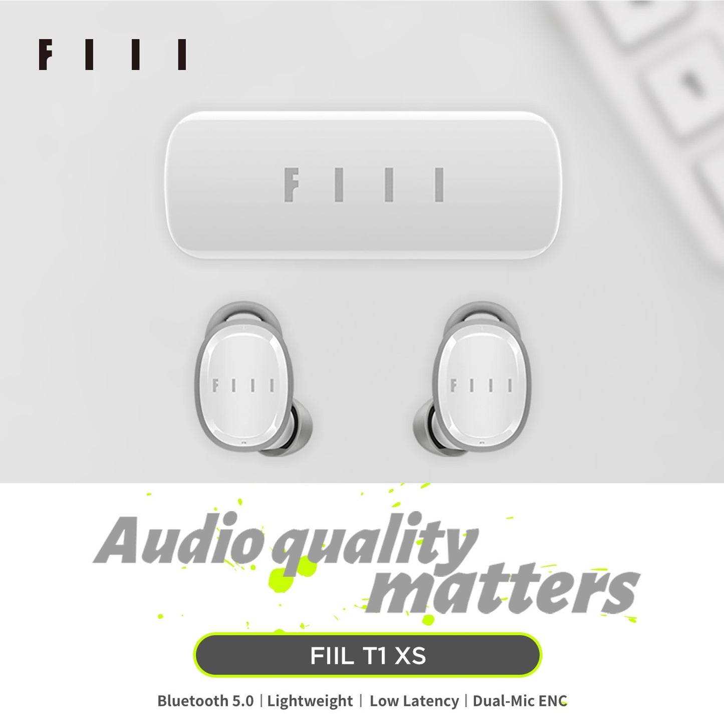 FIIL T1 XS True Wireless Earbuds Bluetooth 5.0 TWS Earbuds, ENC Call Noise Cancellation Earbuds