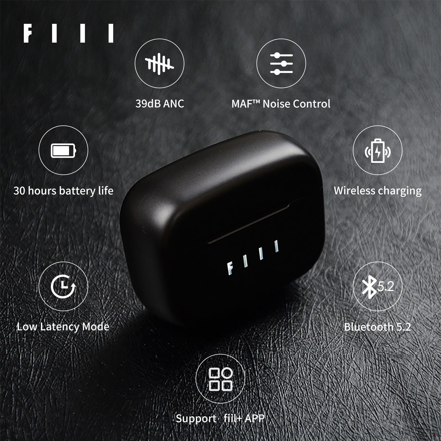 FIIL CC Pro Bluetooth 5.2 True Wireless Earbuds, 30 Hours Playtime, in-Ear  Detection, Built-in 3 Mic Call Noise Cancelling IPX4 Water-resistant