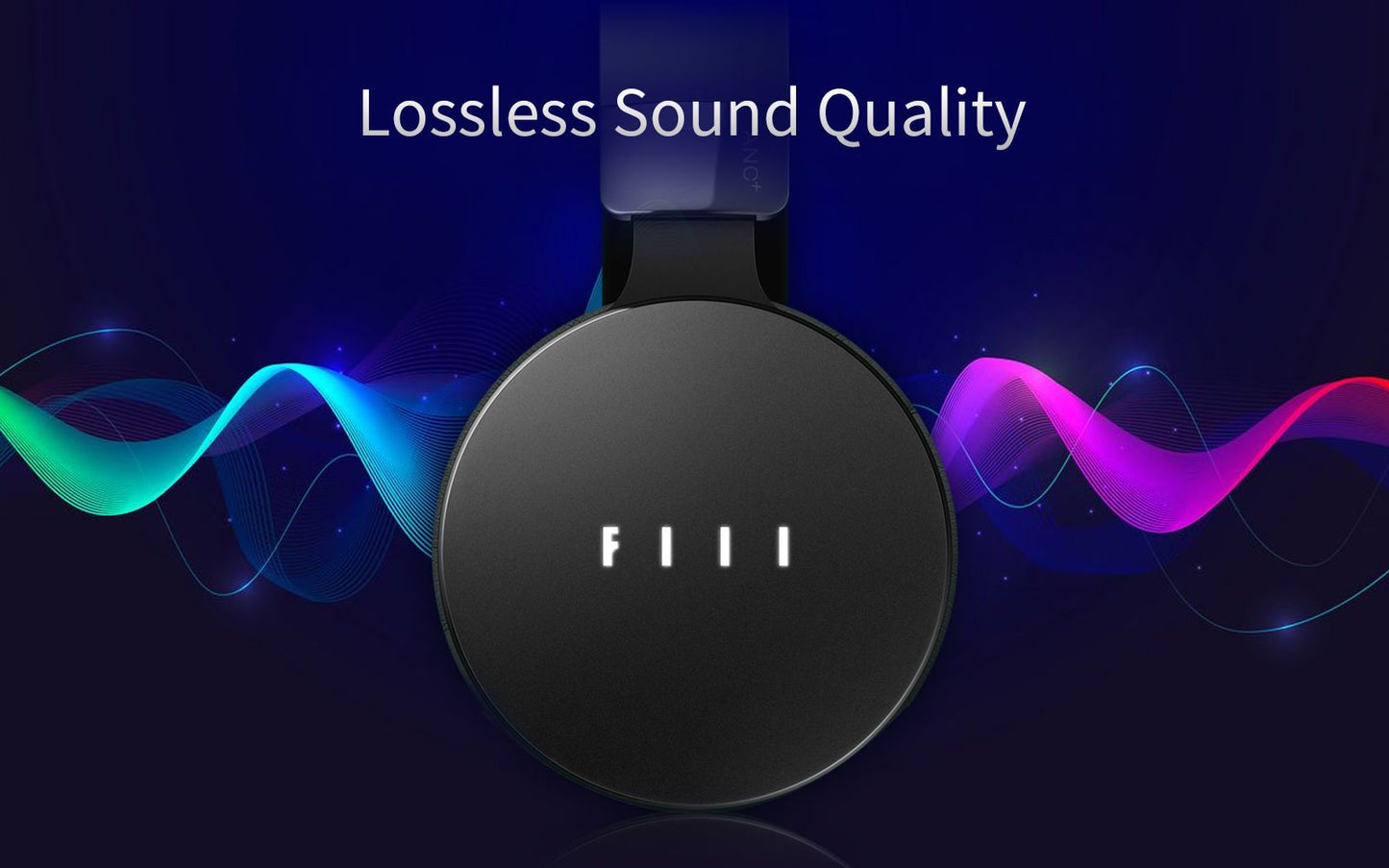 FIIL CANVIIS Wireless Bluetooth Noise Cancelling On-Ear Headphones with Built-in Mic, Memory Foam Protein Leather Ear Cups, Black