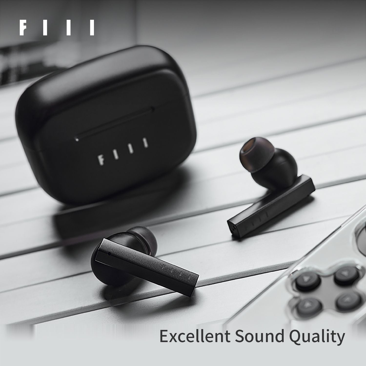 FIIL CC Pro Bluetooth 5.2 True Wireless Earbuds 30 Hours Playtime in Ear Detection Built in 3 Mic Call Noise Cancelling IPX4 Water resistant